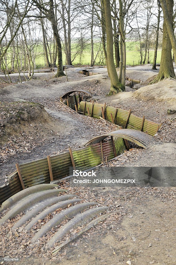 Première guerre mondiale tranchées en Flandre, Ypres, Belgique - Photo de A l'abandon libre de droits