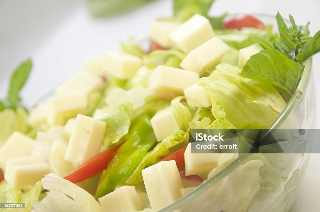 Ensalada de queso Cheddar - Foto de stock de Ensalada libre de derechos