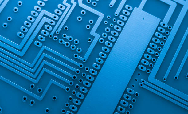 istock printed circuit. layout of tracks. 1631807233