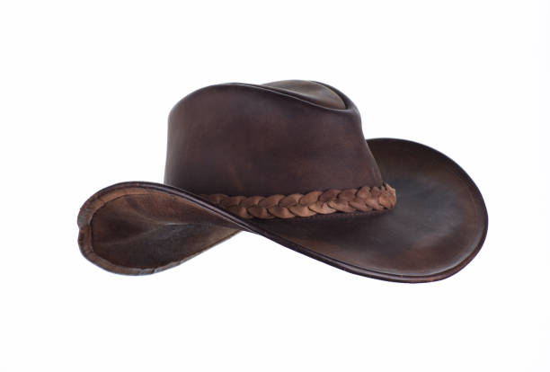 istock old leather brown cowboy hat isolated on white background 1631823329