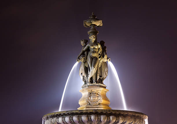 Fountain of the three graces, Bourse square, Bordeaux