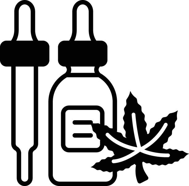 Essential Tinctures and Serum 100 ml vector icon design, Cannabis and marijuana symbol, thc and cbd sign, recreational herbal drug stock illustration, Weed Oil Bottle with Dropper concept Essential Tinctures and Serum 100 ml vector icon design, Cannabis and marijuana symbol, thc and cbd sign, recreational herbal drug stock illustration, Weed Oil Bottle with Dropper concept dioecious stock illustrations