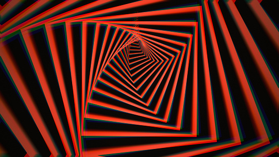 A background of red abstract geometry waves, creating a hypnotic and mesmerizing effect. The background is perfect for use in a variety of projects, such as music videos, commercials, or even as a piece of art.