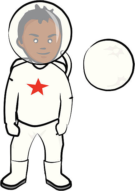 illustrations, cliparts, dessins animés et icônes de afronaut [ espace ] cadet - space cadet