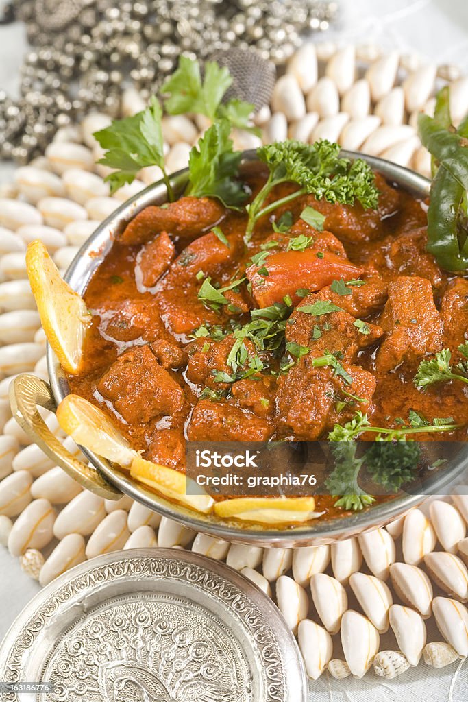 Indian food, Shahi Rogan Josh, lamb Bowl Stock Photo