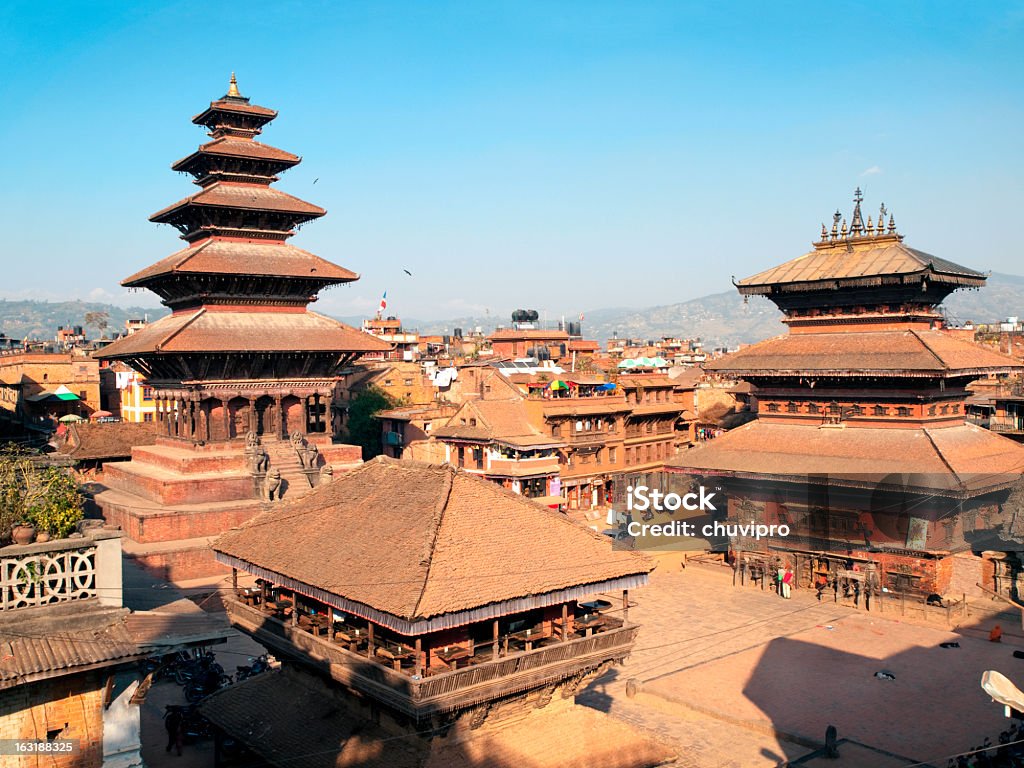 Durbar Square à Bhaktapour. - Photo de Bhaktapour libre de droits