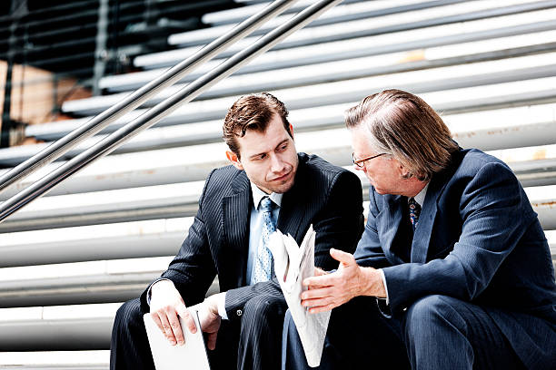 Outdoor businessmen