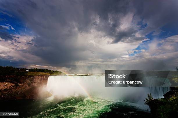 Rainbow Over Niagara Falls Stock Photo - Download Image Now - Atmospheric Mood, Awe, Canada