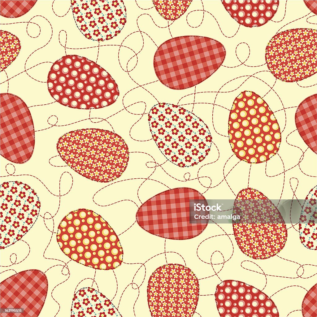 Pâques jaune motif sans couture. - clipart vectoriel de Cercle libre de droits