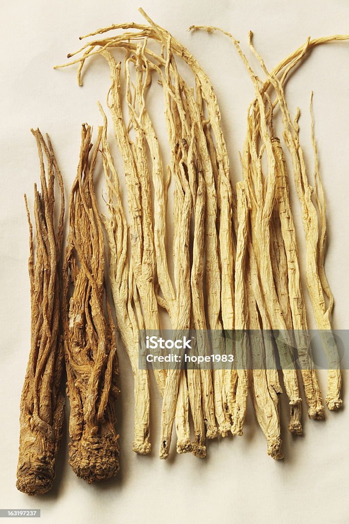 Chinese medicine It's the chinese medicine,which are named codonopsis pilosula and angelica,people could buy it in the chinese medicine shop usually in china,it have a high demand in the market,there are many company would use the photo to do advertisement. Codonopsis pilosula Stock Photo