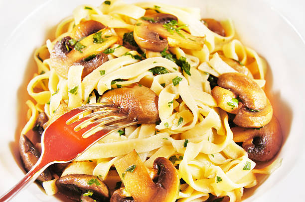 istock Tagliatelle pasta with mushrooms 163198092