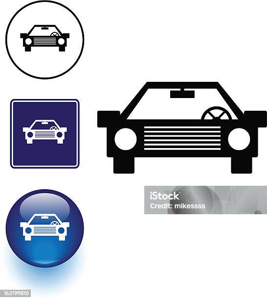 Samochód Symbol Przedniego I - Stockowe grafiki wektorowe i więcej obrazów Błyszczący - Błyszczący, Grafika wektorowa, Ikona