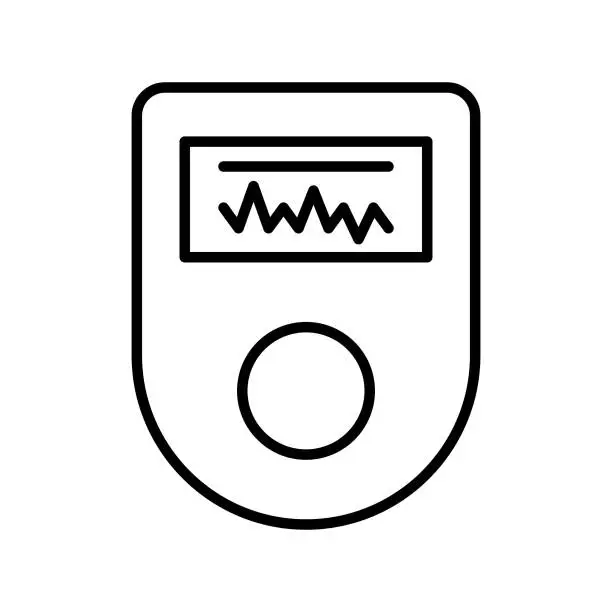 Vector illustration of Pulse Oximeter Icon