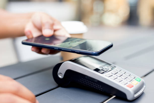 istock Contactless payment by credit card using Smart Phone 1632012122