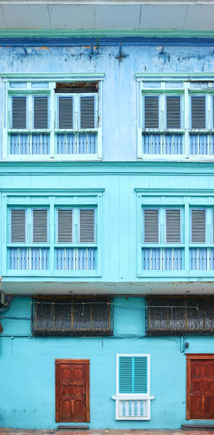 istock Street view of a colorful facade, architecture background. 1632017628