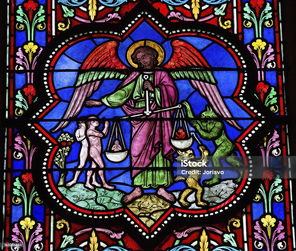 Saint Miguel - Royalty-free Vitral Foto de stock