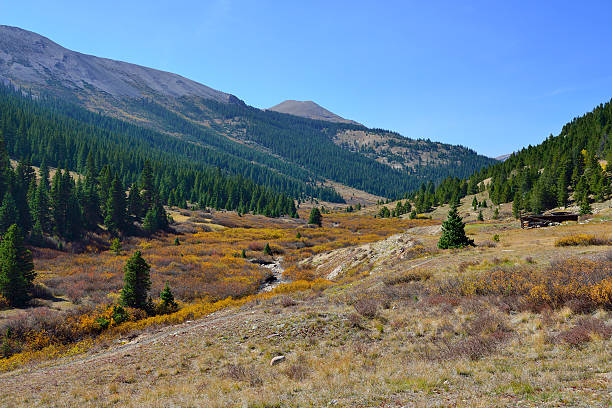 istock valley in the mountains of Colorado 163208381