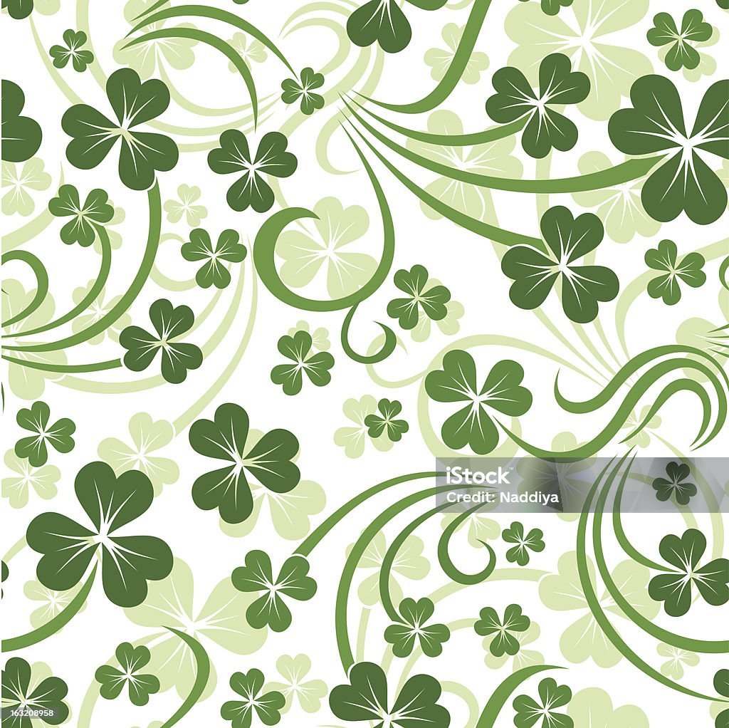 St. Patrick's day sem costura fundo com trevo. Vetor EPS - 10. - Vetor de Cultura irlandesa royalty-free