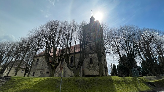 Church in the middle of the village