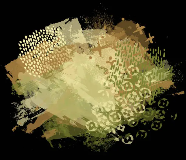Vector illustration of Grunge camouflage pattern