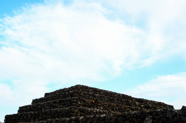 Ancient Guanche Guimar Pyramids in Tenerife Island