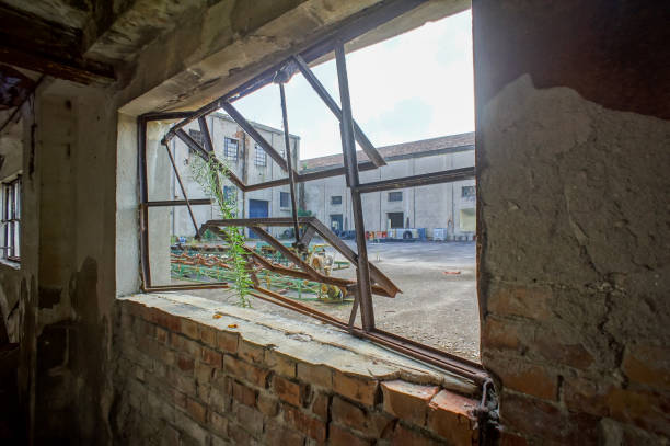 istock Abandoned Old Ruined Industrial Plant 1632188197