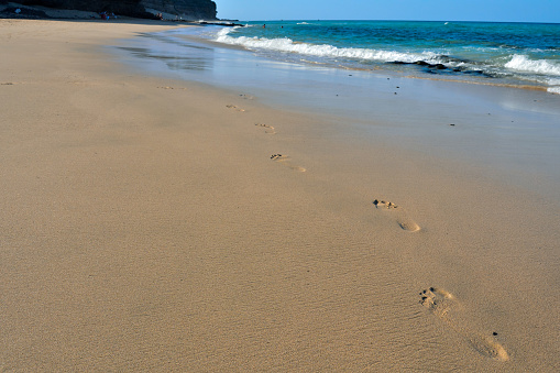 Empty Tropical Beach in the Canary Islands