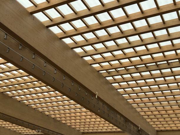 istock Modern Roof in wood 1632197308