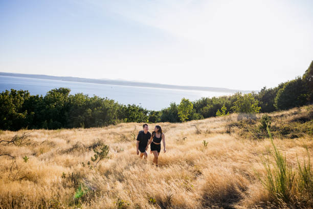 istock Couple Hiking And Enjoying Nature Area 1632204268