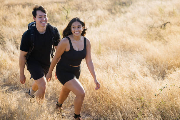 istock Couple Hiking And Enjoying Nature Area 1632206066