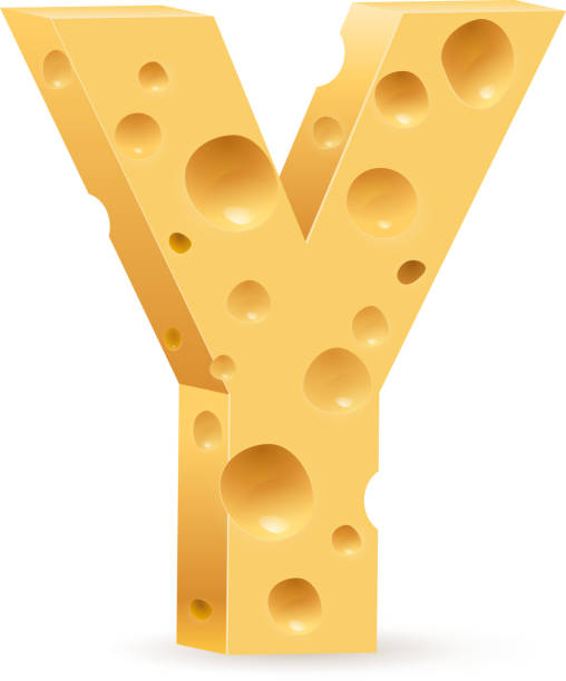 illustrazioni stock, clip art, cartoni animati e icone di tendenza di lettera fatto di formaggio - alphabet cheese parmesan cheese inspiration