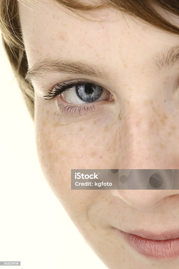 Jovem Garota de olhos azuis - Foto de stock de Adolescente royalty-free