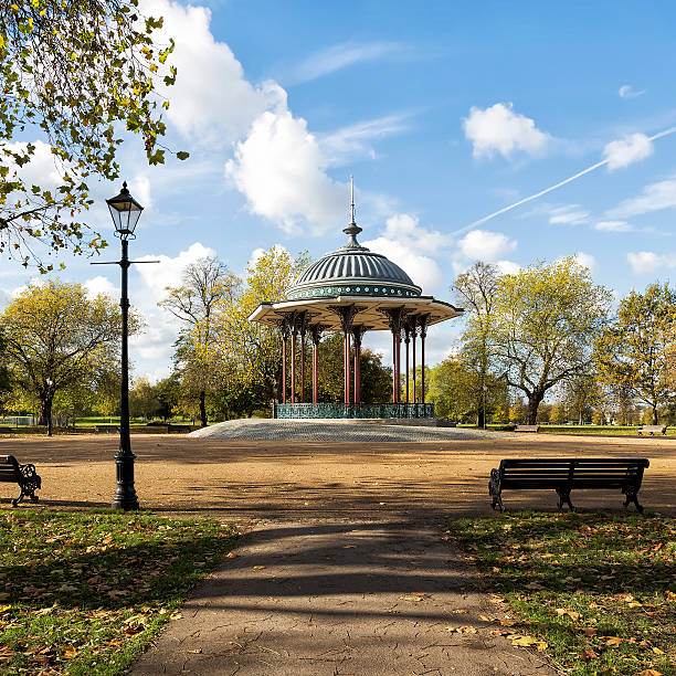 Bandstand Bandstand in Clapham Common in SW London. wandsworth photos stock pictures, royalty-free photos & images