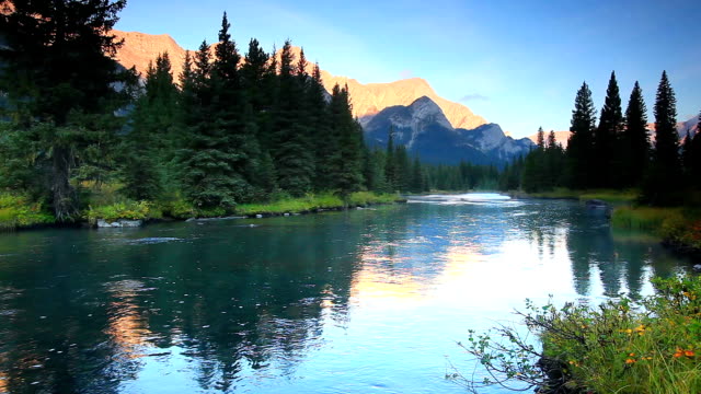 Mountain river in the Canadian Rockies