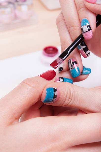 istock Nail gel art salon 163228614