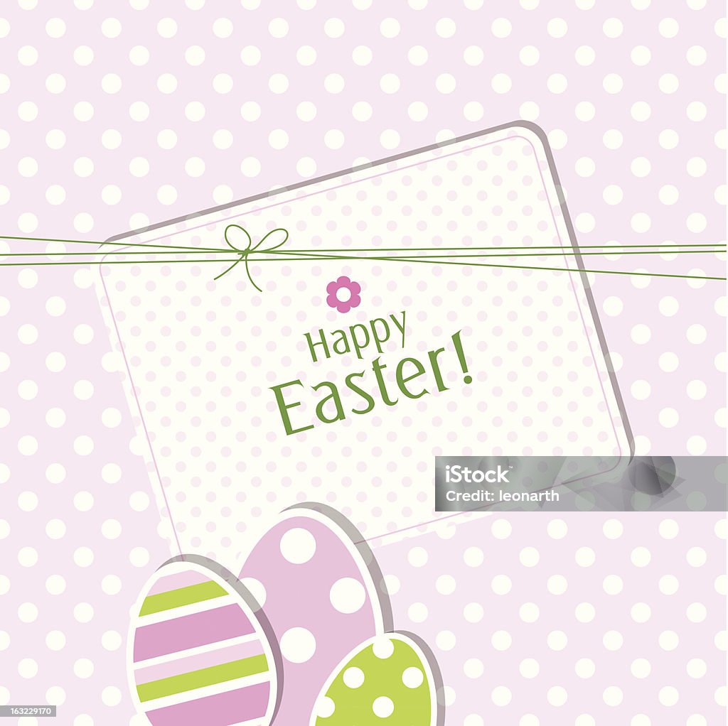 Carta di Pasqua - arte vettoriale royalty-free di Congratularsi