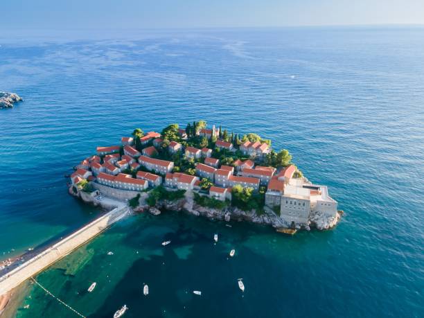 istock A bird's eye view of St. Stefan (Montenegrin: Sveti Stefan) Island 1632323785
