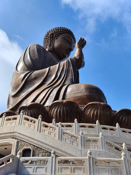 Tian Tan Buddha, Lantau, Hong Kong - fotografia de stock