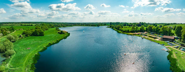 istock Drone view of Lakes Nature Reserve in UK 1632424640