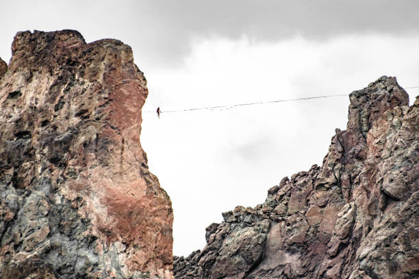 istock Person Slack-lining Mountain Smith Rock State Park Oregon 1632430313