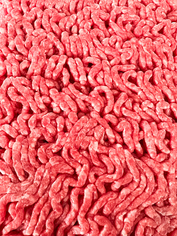 Ground beef, close up, background