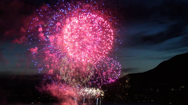 istock fireworks at sea inlet, Vancouver, BC 1632474932