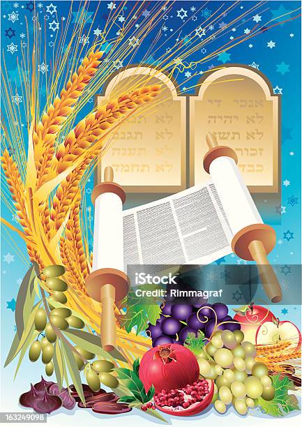 Shavuot Stock Illustration - Download Image Now - Shavuot, Torah, Simchat Torah