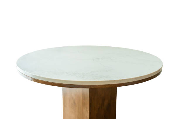 istock White marble stone table top isolated on white background for product display 1632525244