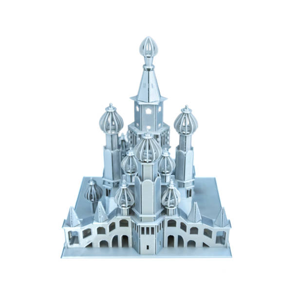 istock 3D printer machine printing plastic model of castle isolated on white 1632527098