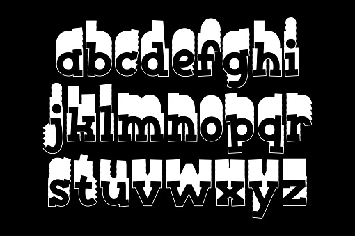 Stack Letters Versatile Collection Of Stacked Alphabet Letters For Various Uses Stock ...