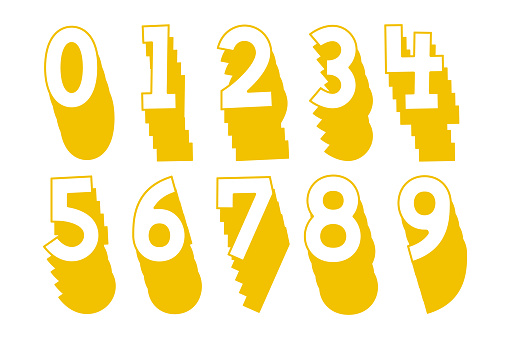 Numbers Stack Up Versatile Collection Of Stacked Numbers For Various Uses Stock ...