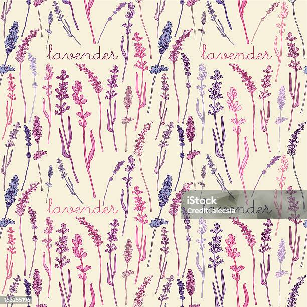 Ilustración de Fondo Sin Costuras Con Esencias De Lavanda y más Vectores Libres de Derechos de Color lavanda - Color lavanda, Lavanda - Planta, Diseño floral