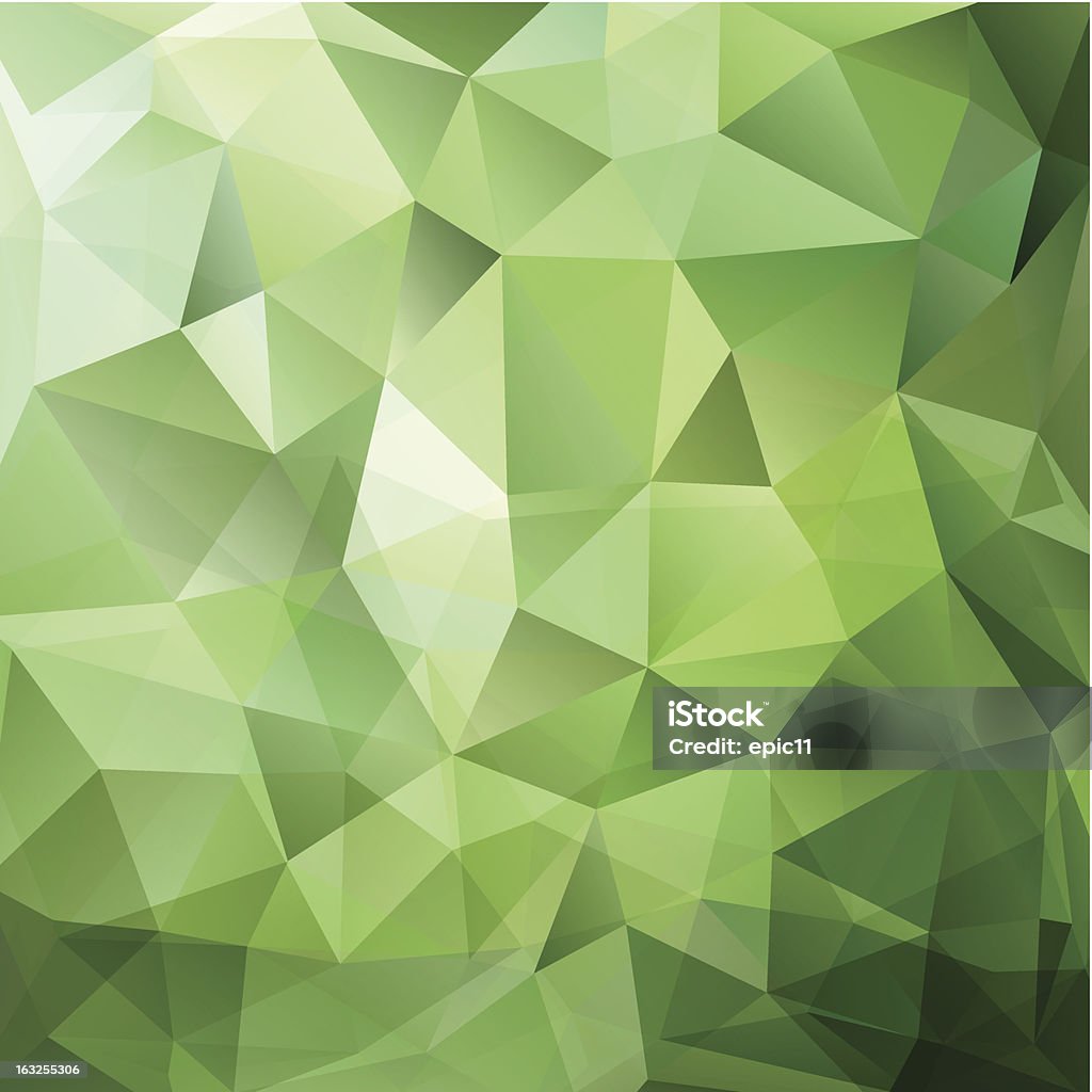 抽象的な背景の緑の三角形 - イラストレーションのロイヤリティフリーベクトルアート