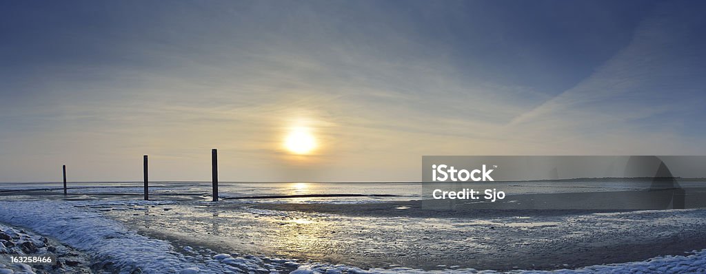 Арктический пейзаж Panorama - Стоковые фото Ваттовое море роялти-фри